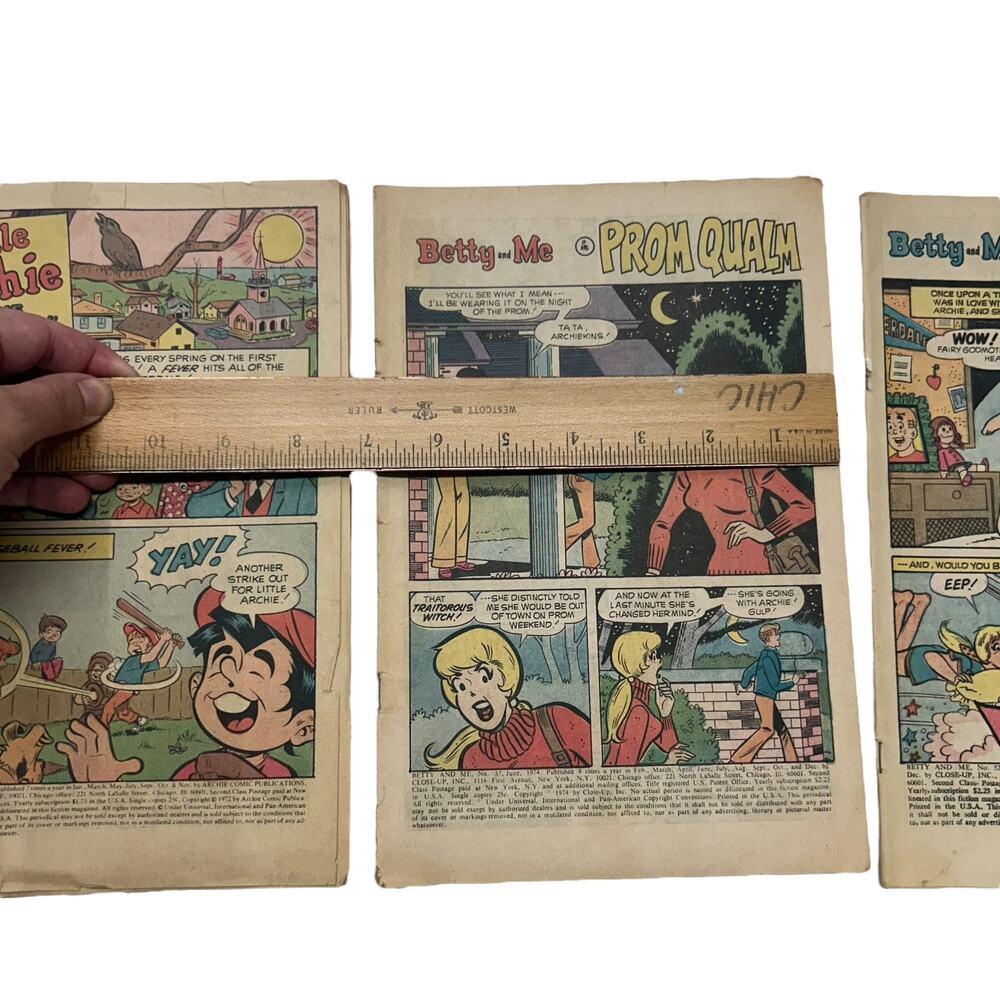 Vintage Archie Comics Lot‎ of 5 1970s Betty Veronica Jughead Sabrina Comic Books - Picture 7 of 9